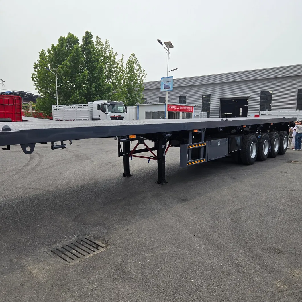 Flatbed Semi Trailer View 1