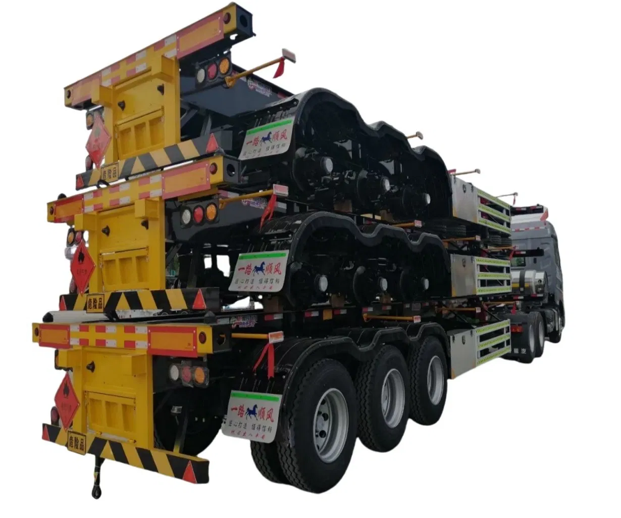 High Standards Skeleton Skeletal Container Semi Trailer 40FT Container Chassis for Sale