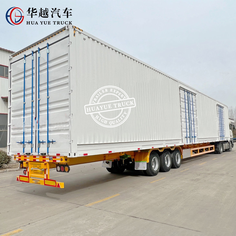 3 Axle 40FT Curtain Side Trailer Curtainsider Dry Van Box Trailer Sliding Curtain Tarpaulin Semi Trailer