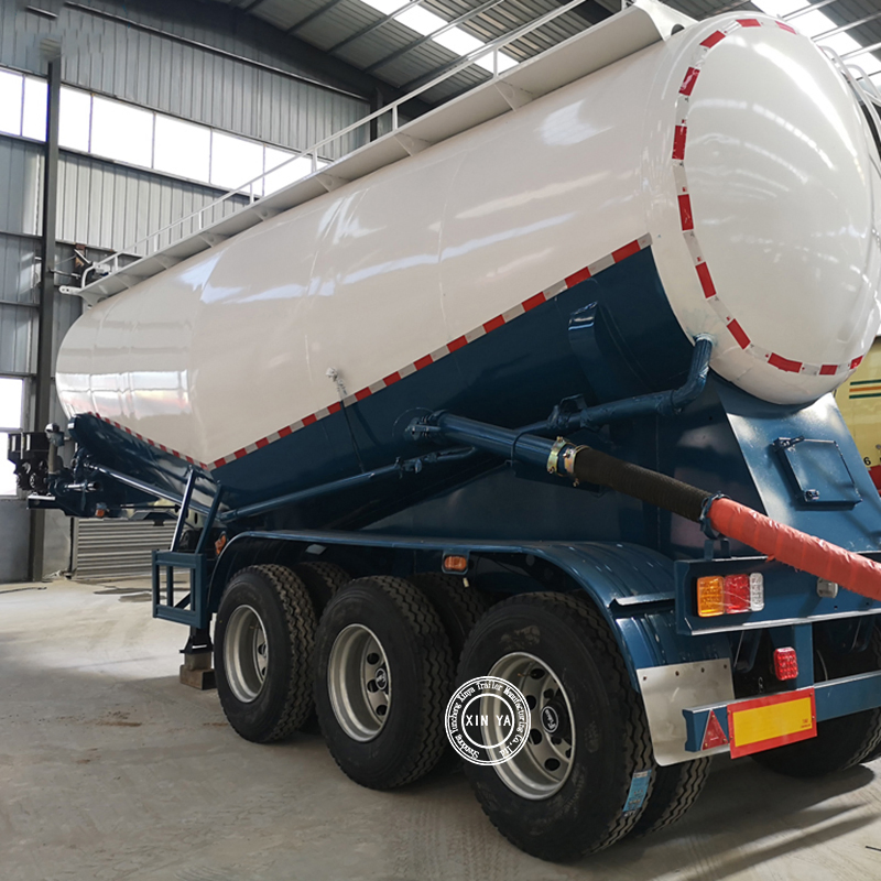 3 Axles 25cbm 45cbm Cement Bulker Trailer 4 Axles Wheat Flour Tanker Semi Trailer Aluminum Tanker 3000L 40000L Bulk Cement Tank Trailer
