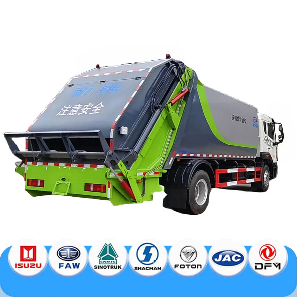 China Factory Price 12cbm 240HP Compact Garbage Truck Dump Special Purpose Truck Hot Selling Garbage Truck 4X4 Left LHD/Rhd Hand Drive Compactor Garbage Truck