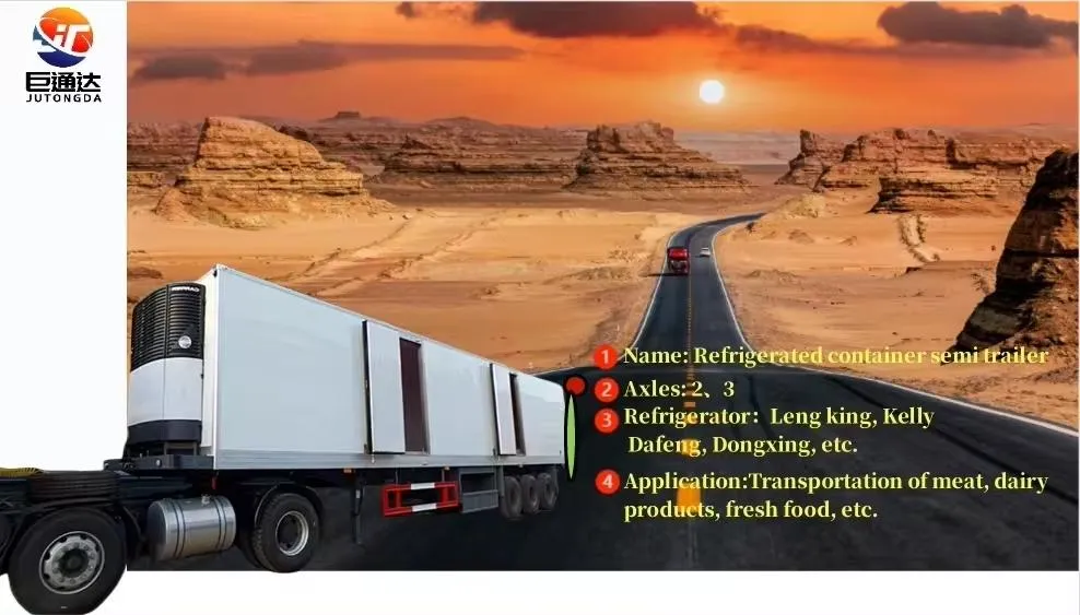 Refrigerated Refrigerator Food Van Freezer Semi Trailer