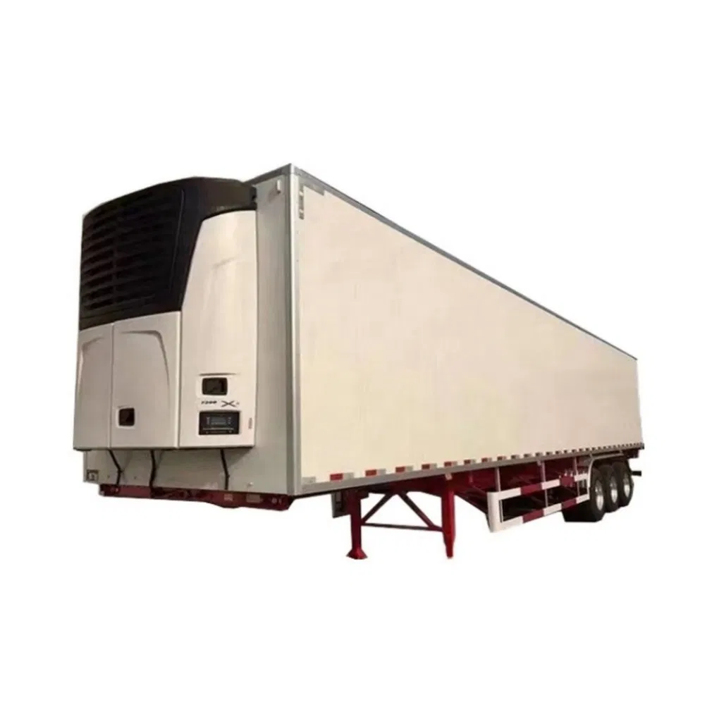 Custom Logo 3 Axles 48FT/53FT Refrigerated Semi Trailer Steel Container for Food Meat Transport Sale Reefer Refrigerated Trailer