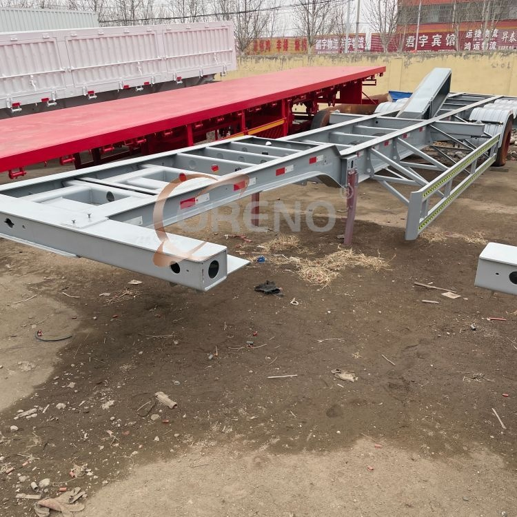 20 FT to 40 FT Extendable Sliding Skeletal Container Chassis Steel Customized Truck Trailers Skeleton Semi Trailer