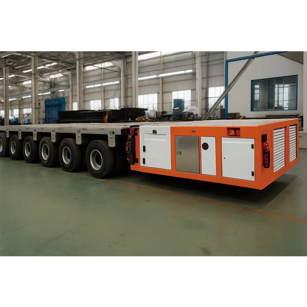 Heavy Duty Self-Propelled Modular Transporter (SPMT) Multi-Axle Hydraulic Trailer for Project Cargo