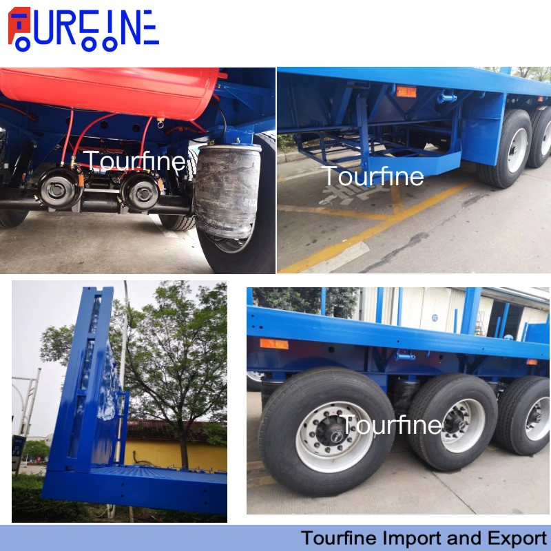 Efficient 3 Axle Transport Log Wood Timber Semi Trailer with Air Suspension Malawi Mozambique Namibia Botswana Namibia Vietnam