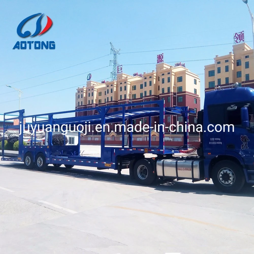 Hydraulic Decks Cars Carrier Semi Trailer Vehicle Transporter Truck Trailers