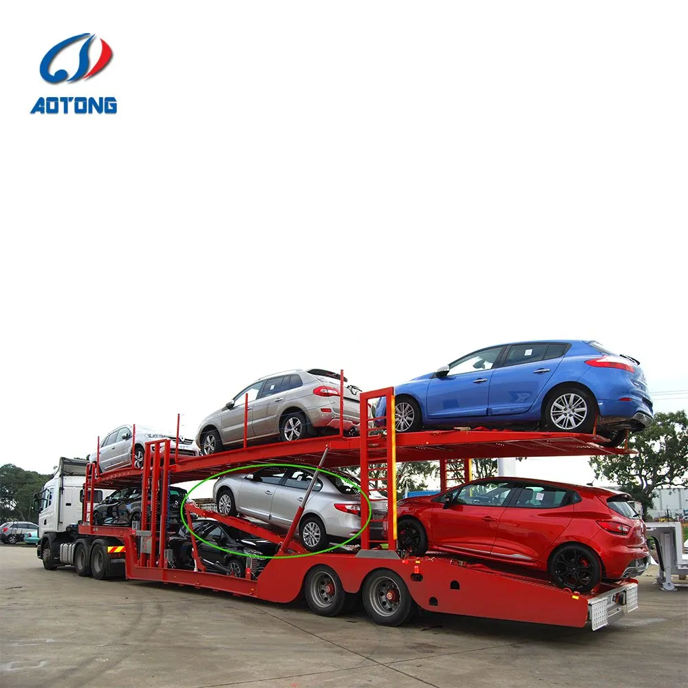 2axle 3axle 4axle Car Transport Hauler Semitrailer Car Carrier Delivery Double Deck Truck Trailer