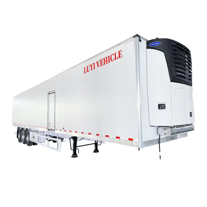 90m³ Capacity -30º C~5º C Range Temperature Professional Meat/Frozen Food Transport Vehicle 14.5m 3-Axle Refrigerated Semi-Trailer