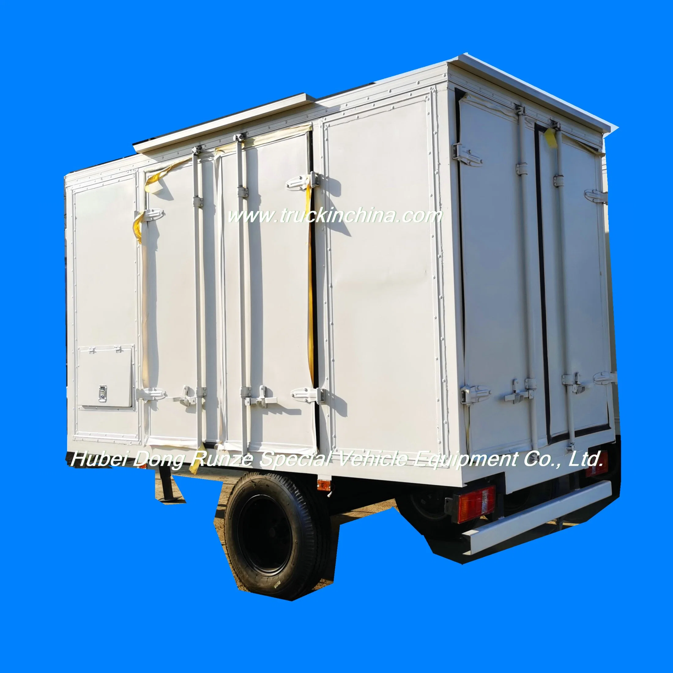 Customized Heat Insulation Box Draw Bar Trailer (3T - 8Ton Van Refrigerated vehicle Trailer Or Truck Semi-Trailer)