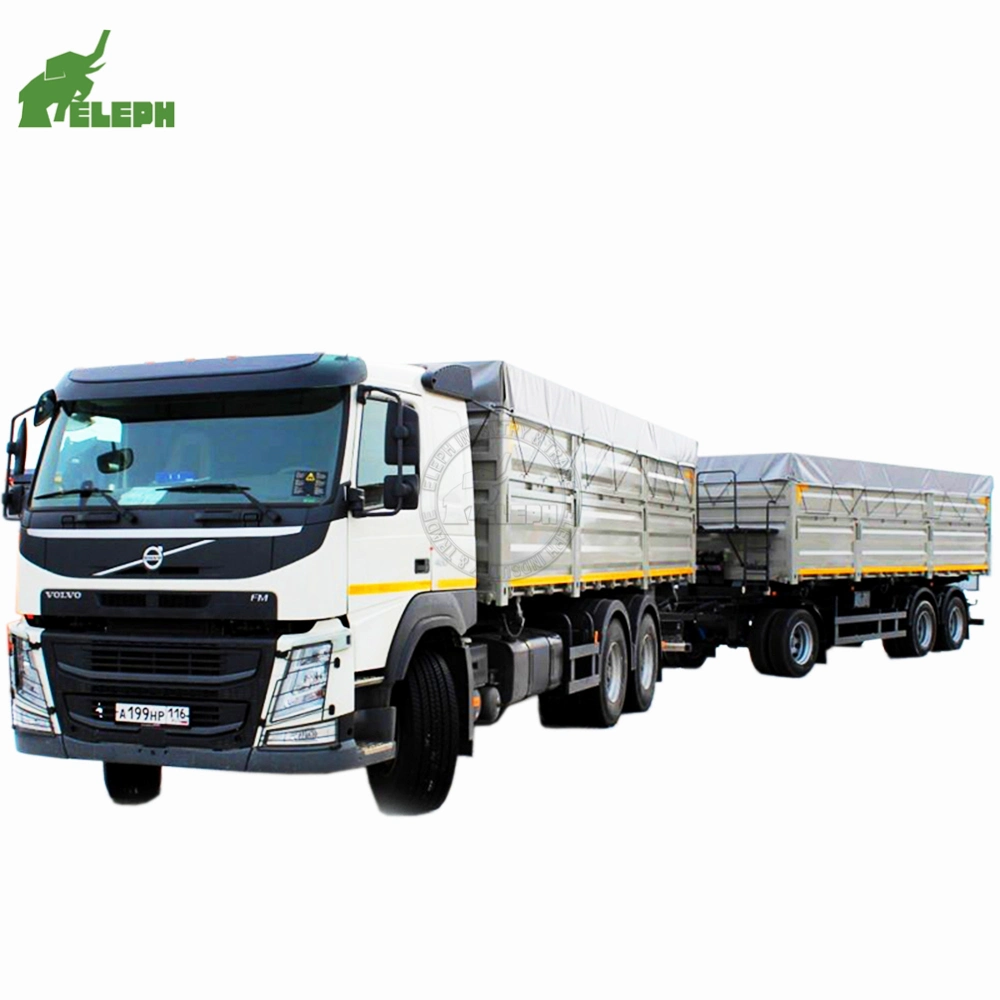 Economic Interlink Double Loading Deck Drop Side Wall Cargo Semi Trailer