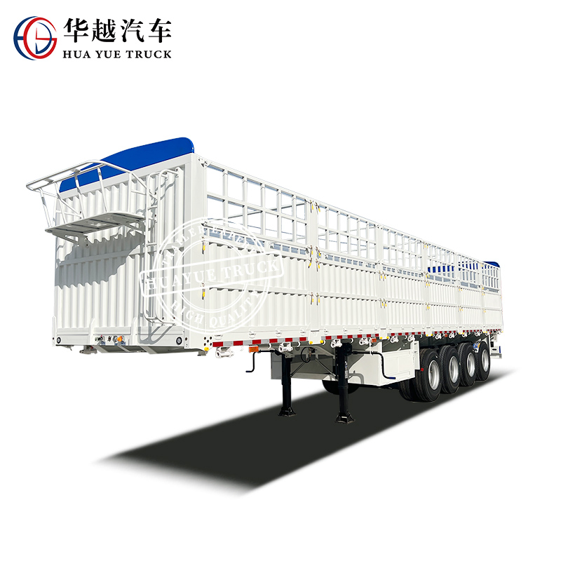 Huayue 12.5m 32tons Warehouse Stake Fence Container Semi Trailer