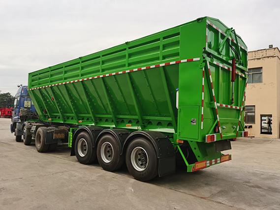 Grain Transport Special Semi-Trailer U-Shaped Car 30-60 Tons Custom Shaft Mobile Crawler Translation Dump