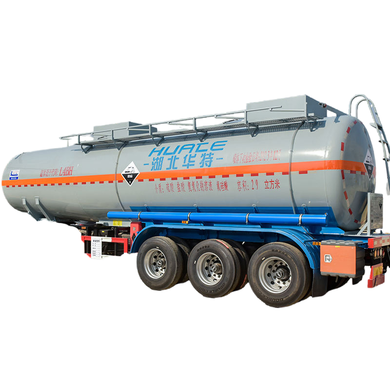Professional Manufacturer Can Transport Large Capacity Chemical Liquid Acid Chemical 3 Axle Heavy Cargo Transport Semi-Trailer Tank Semi-Trailer