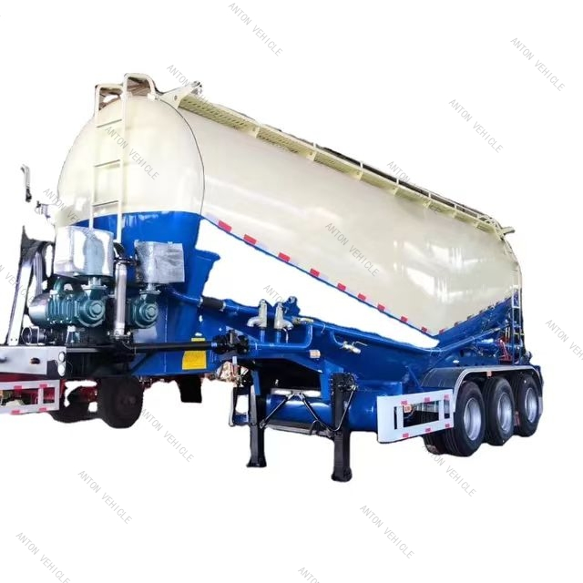 Heavy Duty China 3 Axle 40 45 Cbm Dry Bulk Cement Tanks Fly Ash/Flour/Powder Transport Tanker Truck Semi Trailer