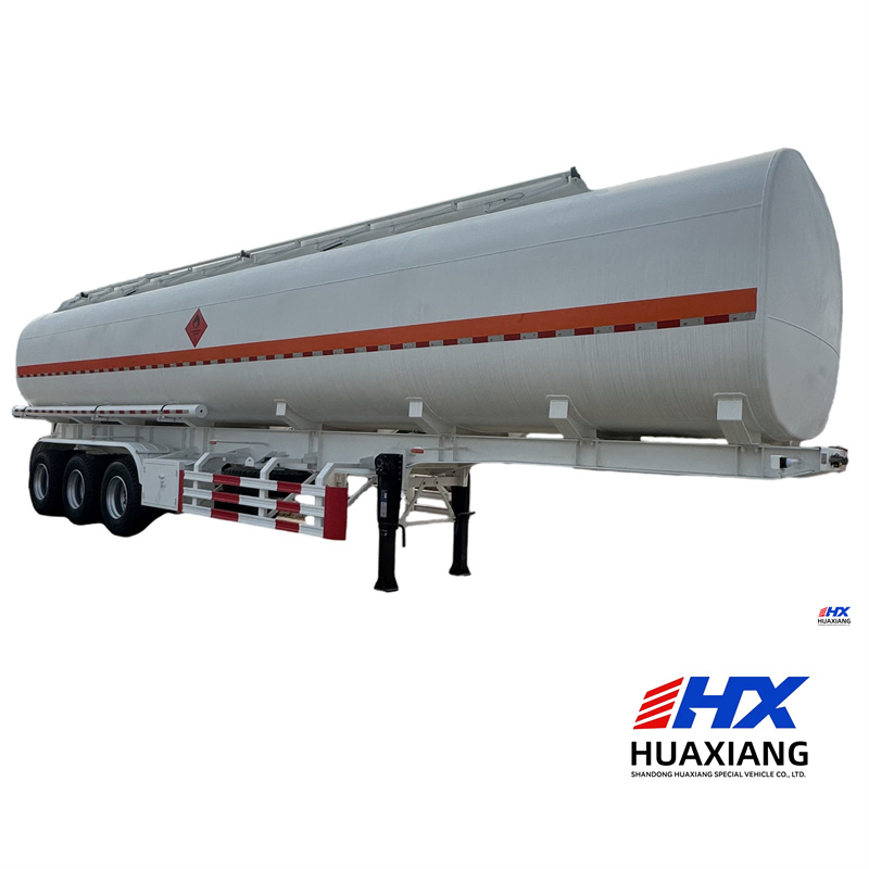 Aluminum Oil Tank Trailer 35000 Liters 40 Tons Fuel Tanker Trailer