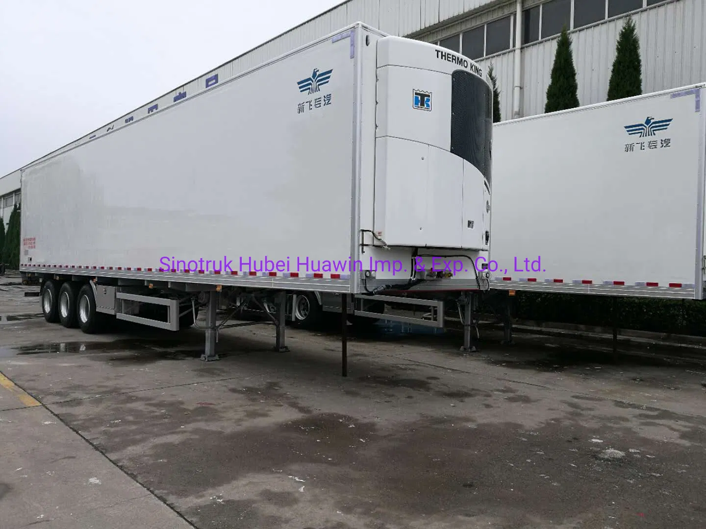 3 Axles 50tons Refrigerator Freezer Refrigerated Vegetables Meat Drinks Transport Semi Trailer