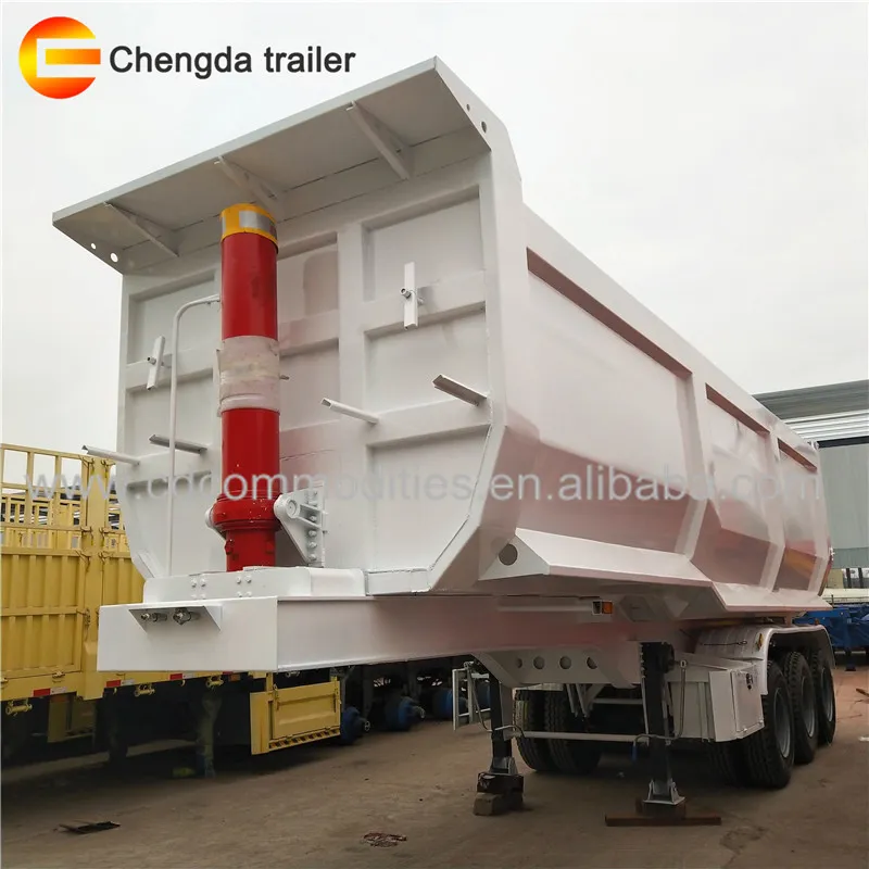Good Quality 18mm Steel Channel Used Grain Semi Dump Trailers for Sale