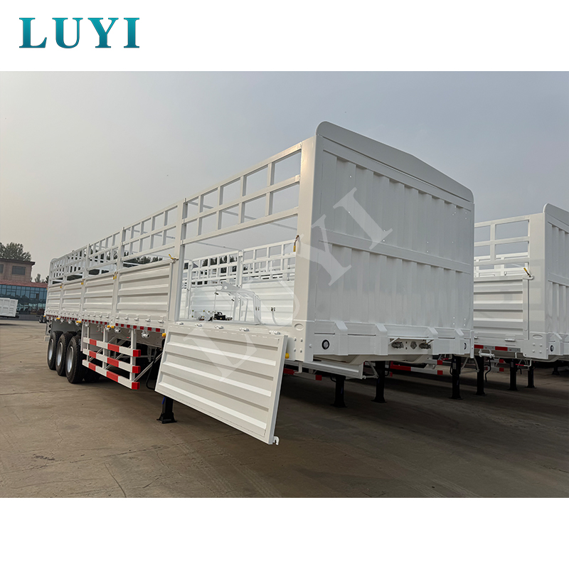 Hot Sale 40FT 3 Axle Warehouse Fence Semi Trailer Fenced Cargo Transport Trailer Livestock Transport Trailer