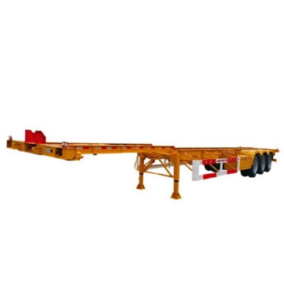 Popular Semitrailer Skeleton Semi Truck Trailer 3 Axle Cargo Trailer
