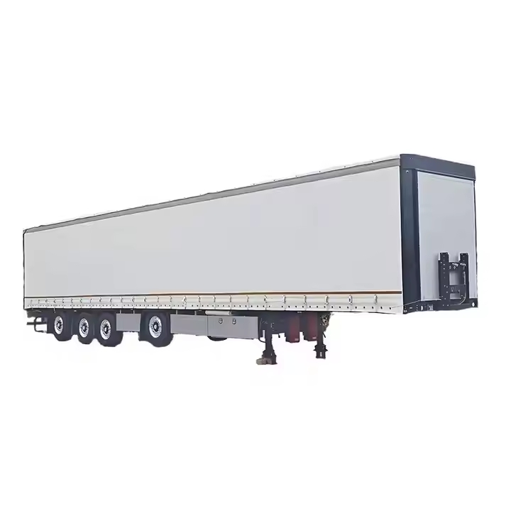 3 Axle 45FT Trailer Dry Van Type Box Lorry Side Curtain Side Semi Trailer with Fast Shipping
