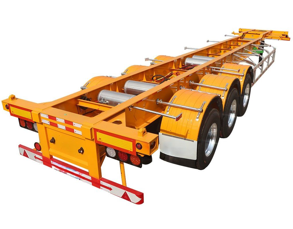 2/3/4axle Framework Skeleton Container Platform Semi-Trailer Canton Fair Truck Exhibition
