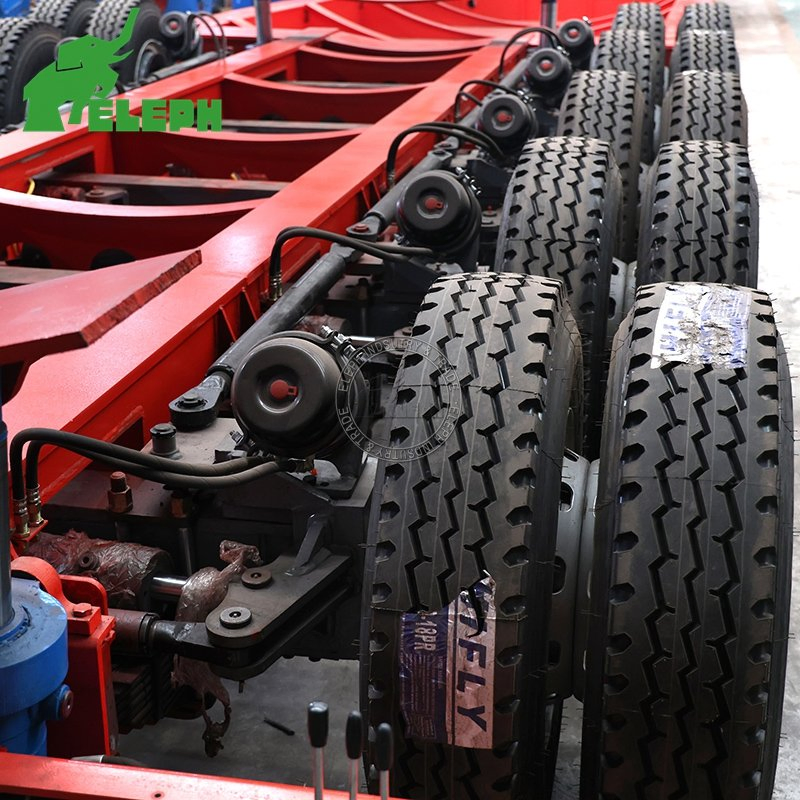 3/4/5 Axle 16m-25m Wind Blade Lowboy Semi Trailer Steering Extendable Drop Long Beam Low Bed Semi Truck Trailer