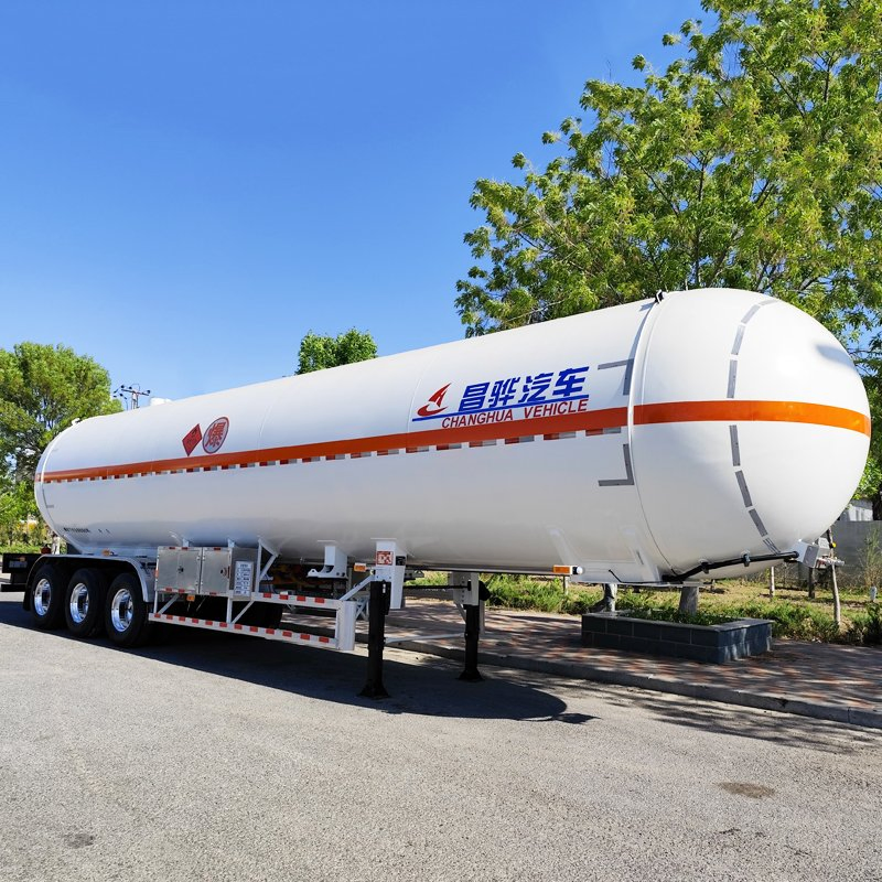 Cheap Price Cryogenic Liquid Oxygen CO2 LNG LPG Gas Transport Tank with Semi Truck Trailer