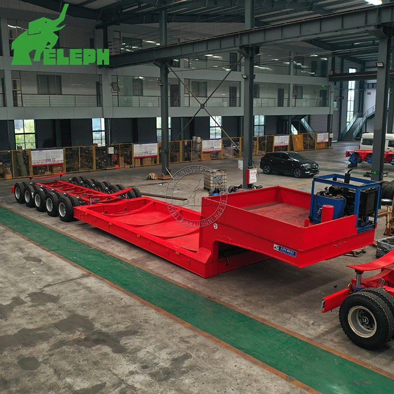 3/4/5 Axle 16m-25m Wind Blade Lowboy Semi Trailer Steering Extendable Drop Long Beam Low Bed Semi Truck Trailer
