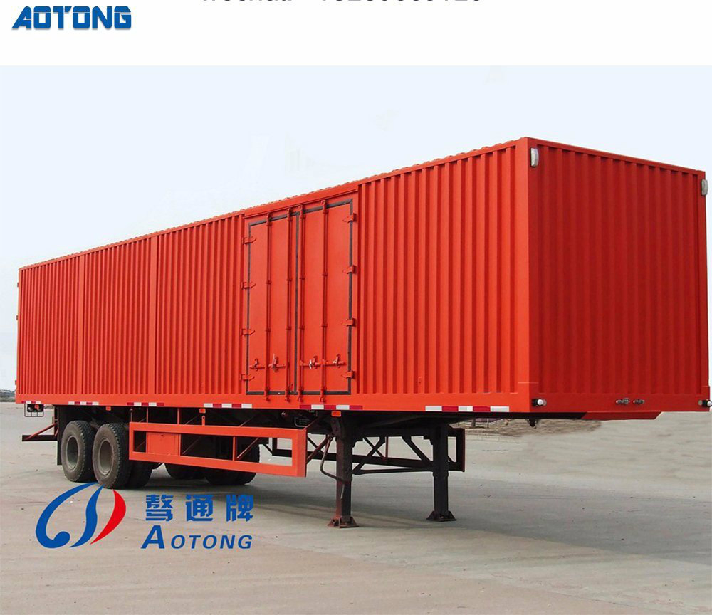 53 Feet 2 Axle 3 Axles Used Enclosed 53 Foot Wing Dry Van Box Semi Trailer