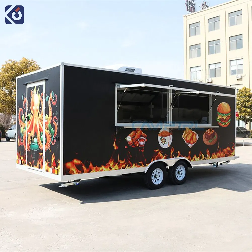 New Product Explosion Food Trailer with Full Kitchen Equipped Hot Dog Truck Customized Food Trailer Cheap Price