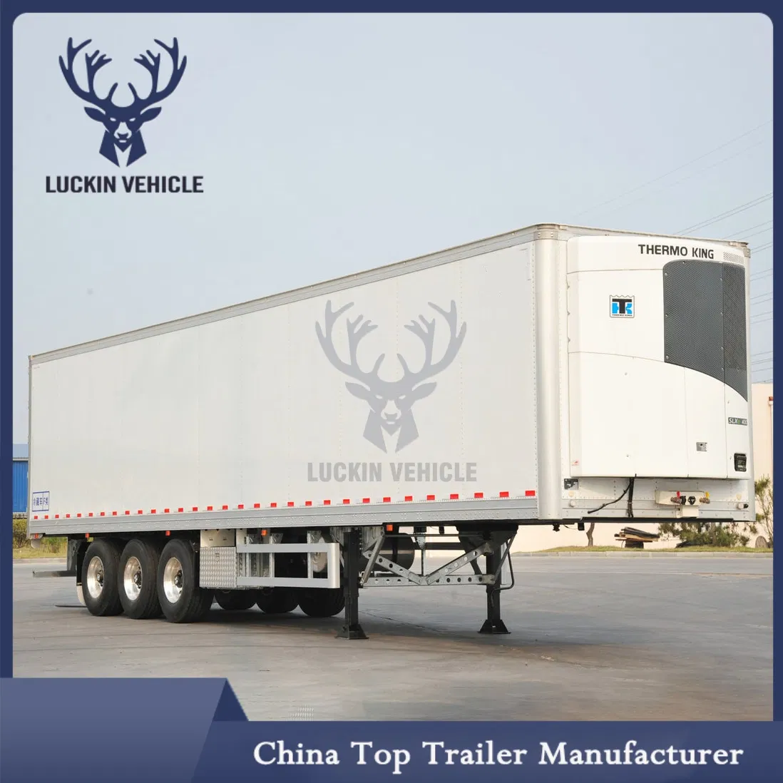 Source Factory Outlet 3 Axle Box Van Refrigerated Semi-Trailer
