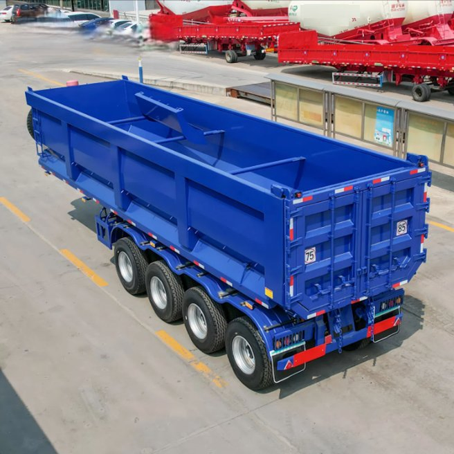 High-Quality 2/3/4 Axle 30/40/50/60/70/80ton Load U-Shaped Rear Dump Semi Trailer/Dumper Tipper Rear Dumping/Tipping Truck Semi Trailer for Sand/Gravel/Asphalt