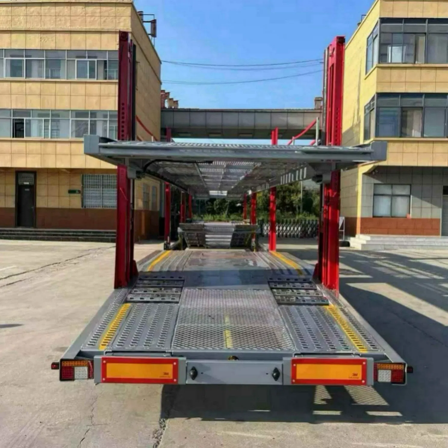 Adjustable Height Car Hauler Flatbed Trailer for Matching Different Towing Vehicle Chassis