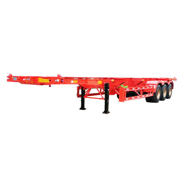 2/3 Axles 20-40-45FT Air Suspension Light Tare Weight Extendable Slider Skeletal Container Chassis Semi-Trailer for Sale