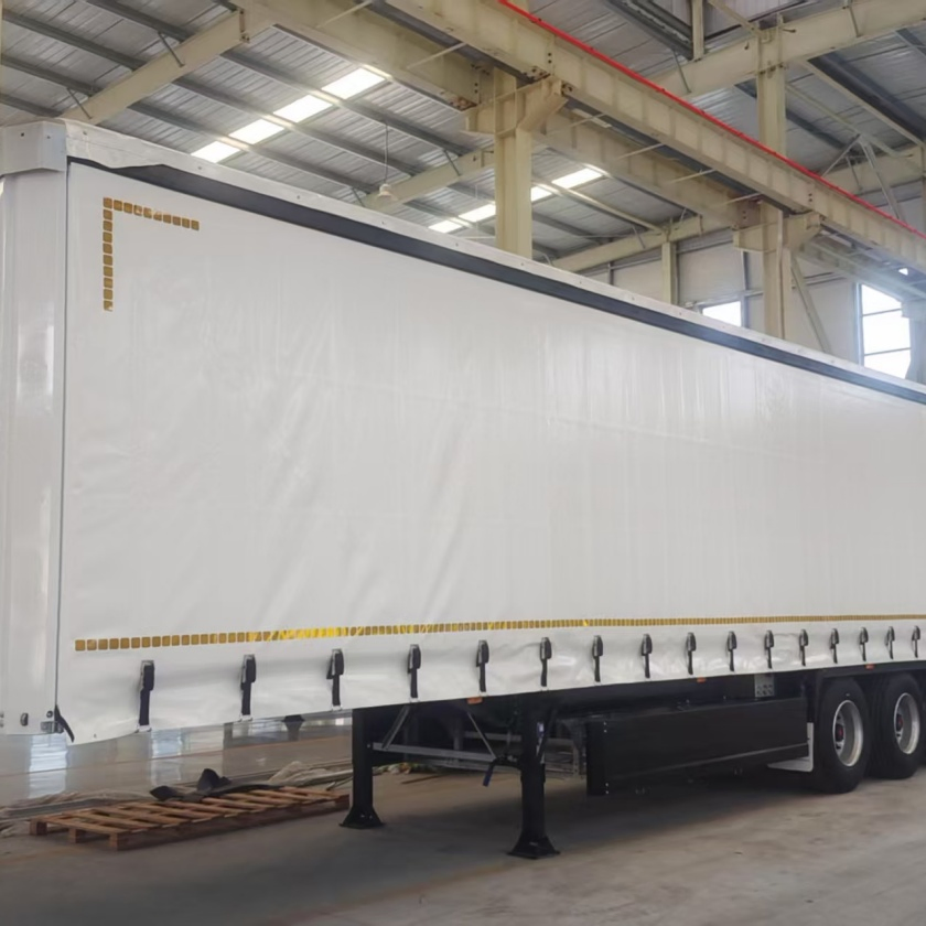 4 Axle 70t Curtain Side Dry Van Semi Trailer Customized Semi-Trailer 40t Truck Utility Tarpaulin Van Curtain Side Semi Trailer