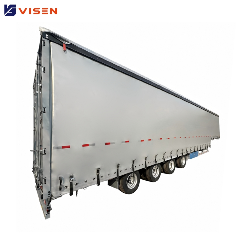 Wide Loading Aperture Optimal Space Utilization Side Curtain Semi Trailer