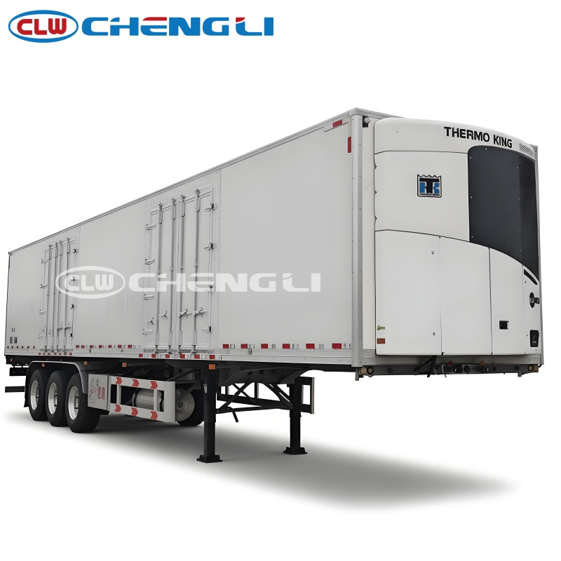 High Efficiency 40tons 83cbm Aluminum Alloy Refrigerated Semi Trailer for Sale