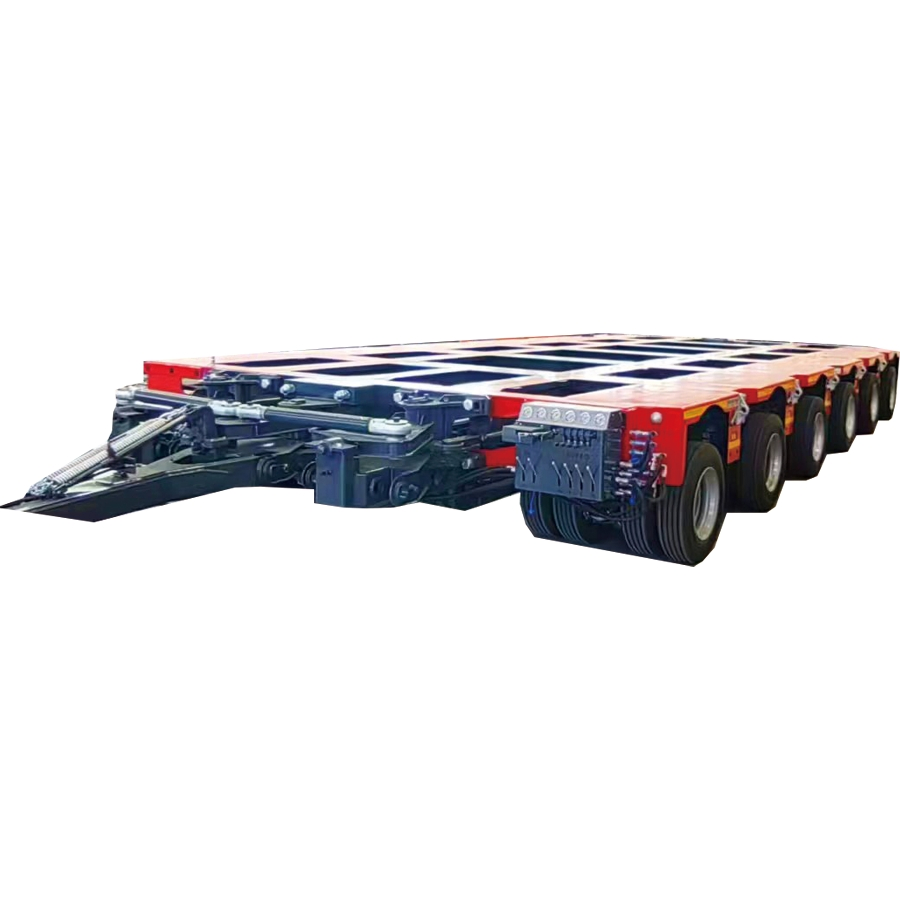 Normal N3 or Goldhofer G1 Type Gooseneck Multi Axles Lines Hydraulic Modular Spmt Cargo Truck Semi Trailer