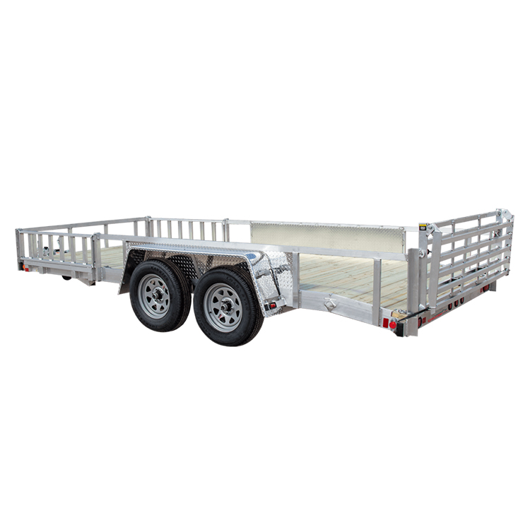 Low Profile Aluminum Side Car Hauler Utility Dump Enclosed Open Landscape Trailer for Sale