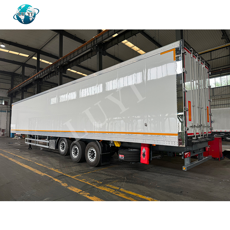 3 Axle Enclosed Cargo Trailers Dry Van Insulated Box Cargo Trailer for Refrigerated Semi-Trailer