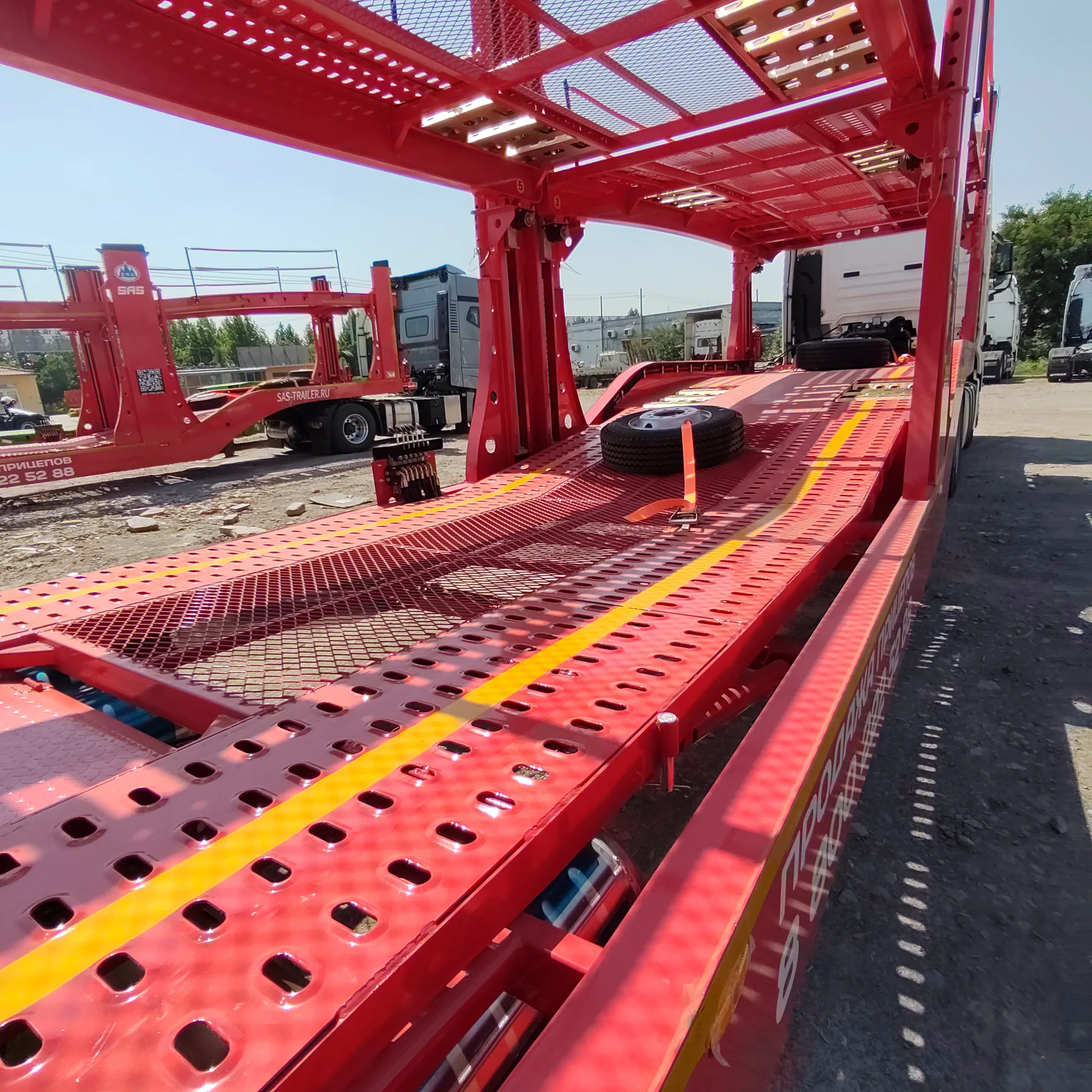 Fuhua Axle Grain Transport Semi-Trailer Truck for Sale