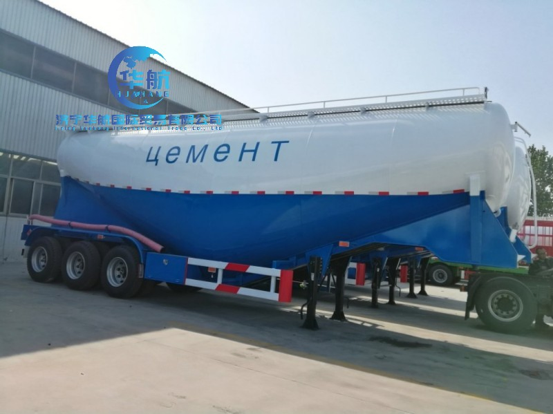 Hot Sale 3 Axles Bulk Powder Transport Grain Animal Feed Tanker Cement Truck Semi Trailer