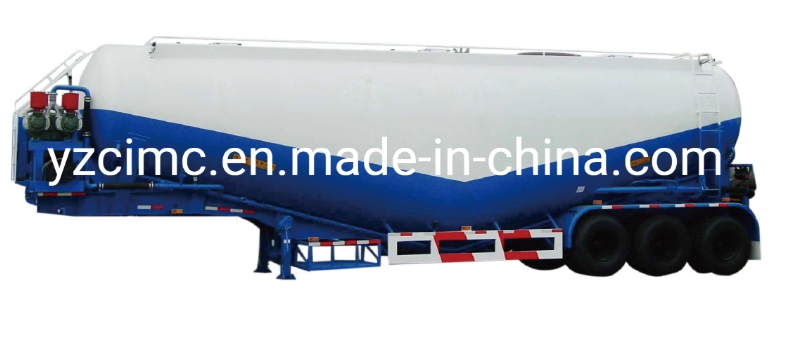 Cimc 3 Axle 45m3 Bulk Cement Powder Tank Semi Trailer