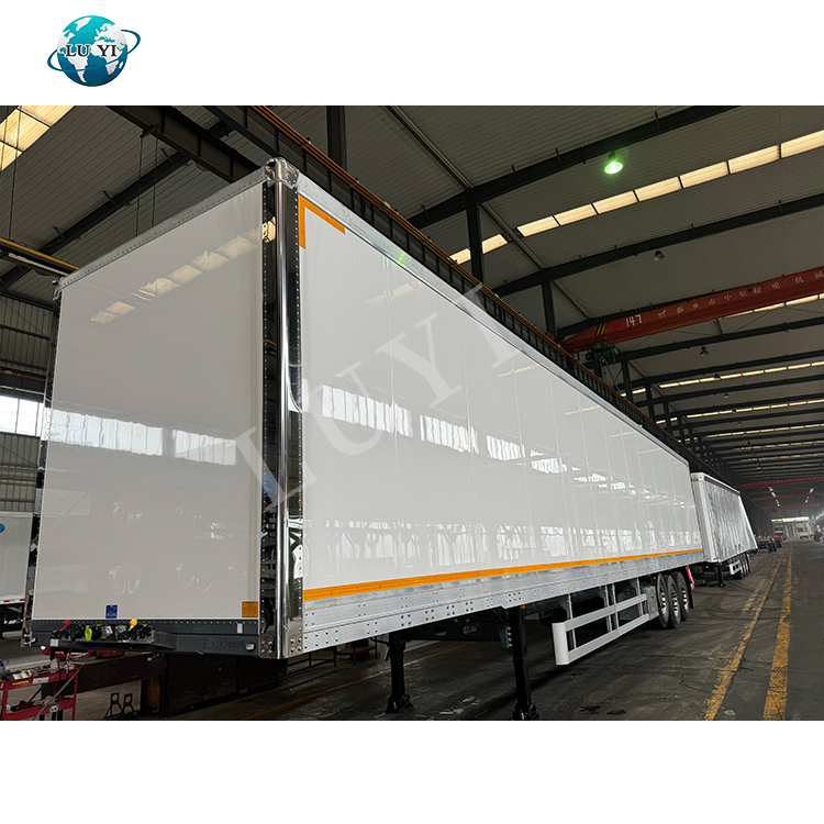 3 Axle Enclosed Cargo Trailers Dry Van Insulated Box Cargo Trailer for Refrigerated Semi-Trailer
