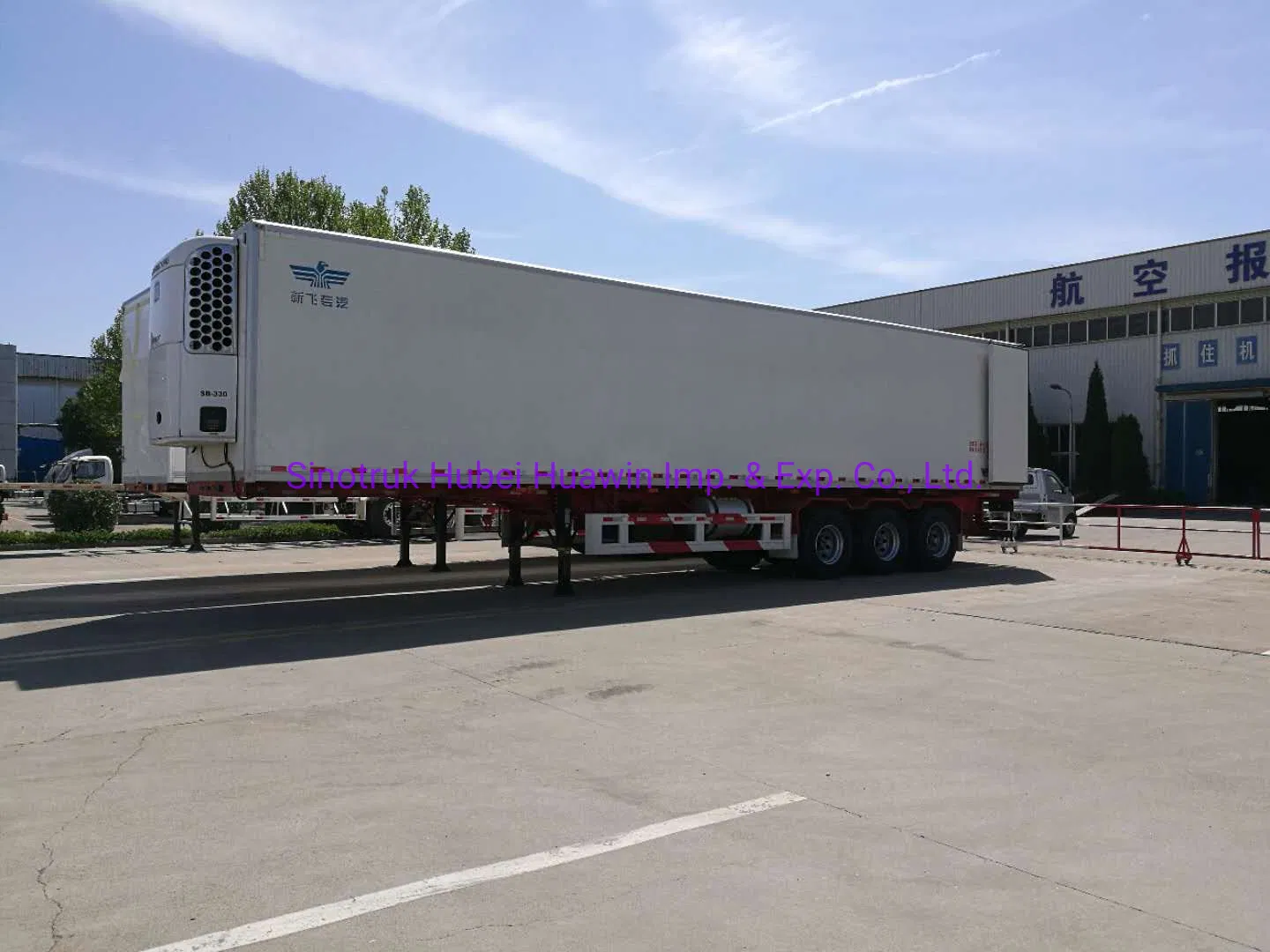 3 Axles 50tons Refrigerator Freezer Refrigerated Vegetables Meat Drinks Transport Semi Trailer