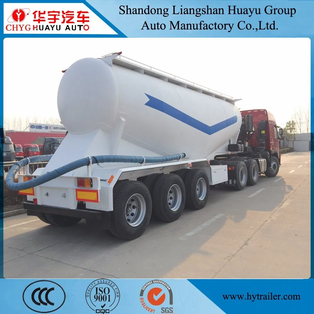3 Axle 30/35/40/45cbm Bulk Cement/Fly Ash/Flour/Powder Material Transport Tank/Tanker Heavy Duty Truck Semi Trailer