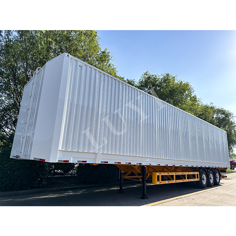 Heavy-Duty 3 Axle Cargo Dry Van Box Container Semi Trailer