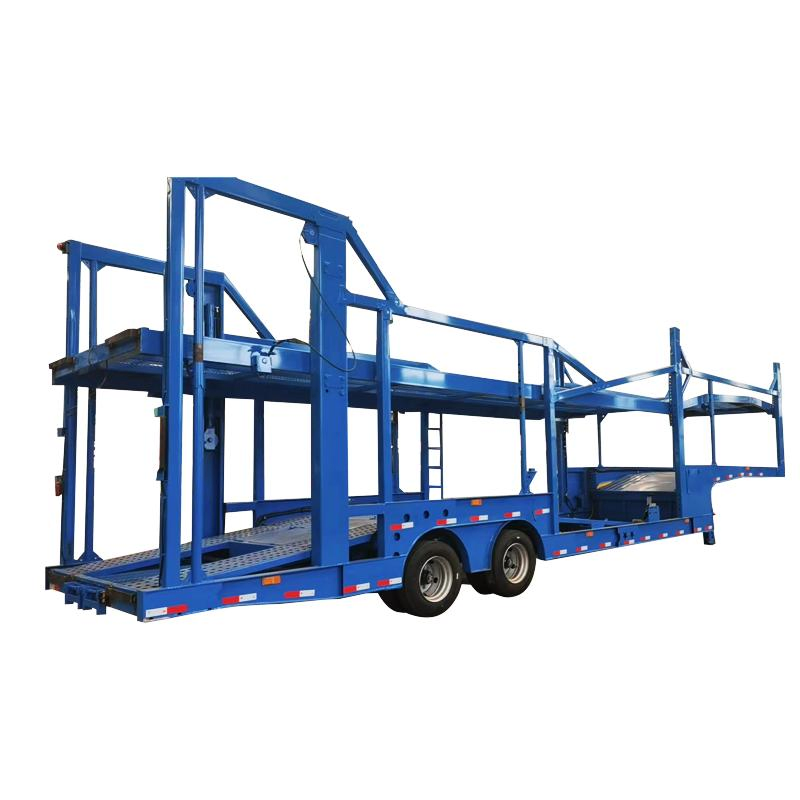 High Quality 2/3axles Industrial Double Deck Hydraulic Lifting SUV Car Carrier Transport Utility Trailer Hualer 3/6/8/10 Cars Transport Semi Trailer for Sale