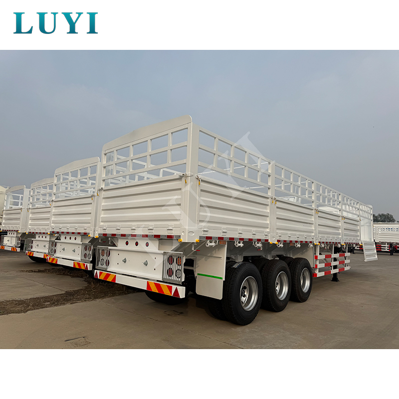 Hot Sale 40FT 3 Axle Warehouse Fence Semi Trailer Fenced Cargo Transport Trailer Livestock Transport Trailer